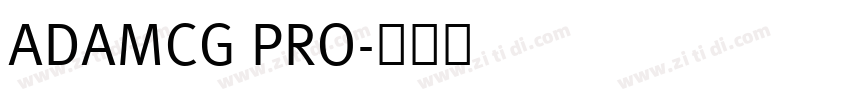 ADAMCG PRO字体转换